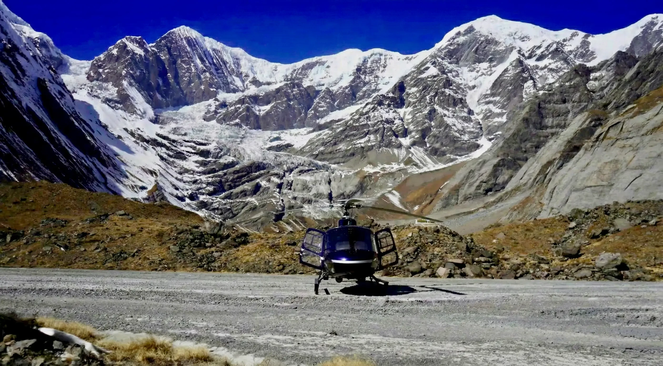 North Annapurna Base Camp Helicopter Landing Tour